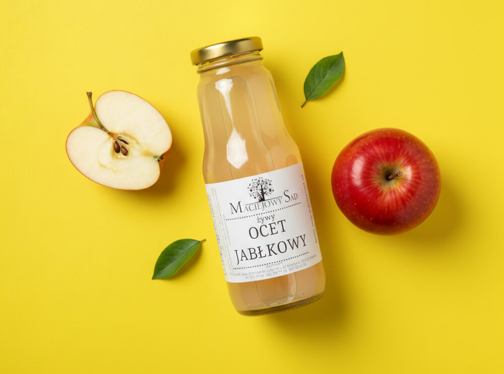 Ocet jabłkowy BIO niefiltrowany w butelce – produkt naturalny